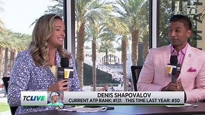 Denis - we're rooting for you on the court and in the studio 🎙️🤝 🎾 #TennisParadise | Tennis Channel