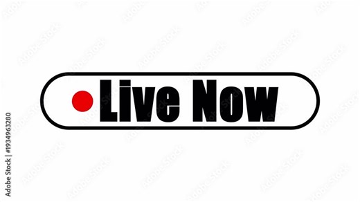 Live Now Sign Animation – Social Media and Gaming Stream Overlay
