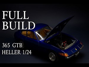 Full Build Ferrari 365 GTB | Heller 1/24 Scale Model Car Assembly & Showcase