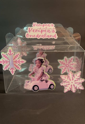 Custom Nutcracker Winter Onederland Gable Boxes