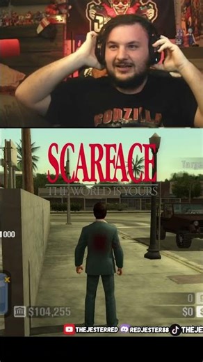 COP SCARE! #scarface #ps2 #gaming #shorts #funnyvideos