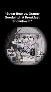 Granny Goodwitch tries to outsmart Sugar Bear. Vintage cereal ads were wild! #SugarCrisp #1960s | Classic advertisements.