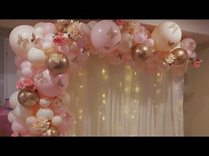 Butterfly balloon garland | Double stuff Balloon Garland | How to