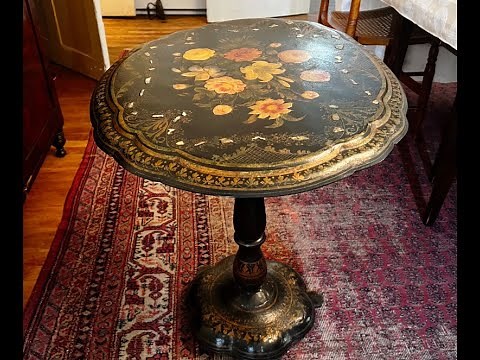 KDHM Artifact Corner: Victorian Paper Mache Table
