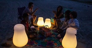 Nordic D'Luxx Pro is an elegant planter, lantern and speaker in one