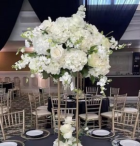 White Hydrangea Rose Flower Ball Table Centrepiece Wedding Flower Ball Table Decor Artificial Flower Arrangement Wedding Party Table Decor - Etsy
