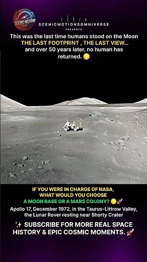 The Last Humans on the Moon 🌕 Apollo 17’s Final Photo (1972)