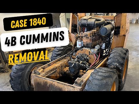 Cummins 4B Engine Removal from Case 1840 - The Hardest Way Possible