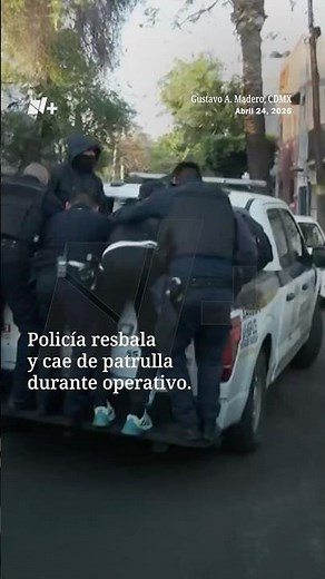 Policía Cae de Patrulla Durante Operativo