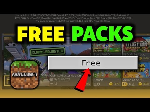 How To Buy The Packs, Skins, Textures for Free in Minecraft Bedrock & Java