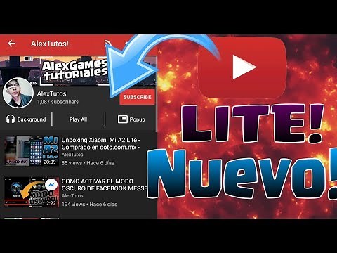 DESCARGA NUEVO YOUTUBE LITE! - GRATIS! - 10 MEGAS!