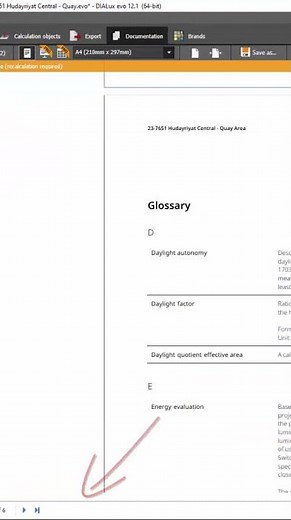 What is E means in Dialux evo #dialuxevo #architecture #lightingdesign