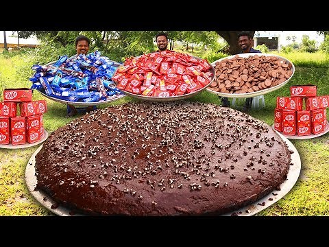 Oreo & Kitkat Mixed Chocolate Cake | Oreo Biscutes Cake | Grandpa Kitchen