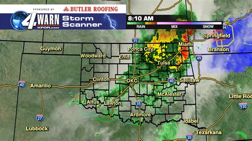 Shower and thunderstorm coverage continues to increase across western Oklahoma. Scattered showers and storms will continue (except NW) through the rest of the morning. Focus shifts south for severe wx threat later today. 9:40AM TUE | KFOR-TV