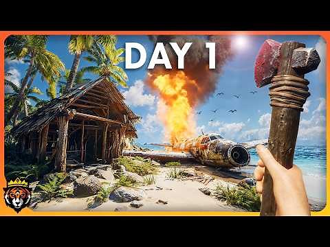 Surviving ALONE in this New Brutal Island Survival Game...