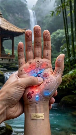 Full Hand Reflexology Anatomy Map ✋❤️ | Heart & Lung ASMR #shorts #reflexologymap