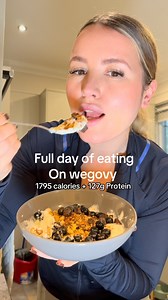 What I eat in a day on wegovy 1795 calories 127g protein! Easy realistic meal ideas #fyp #wieiad #weightloss #wegovy #healthylifestyle #fulldayofeating #maintenance | fitwithliz91