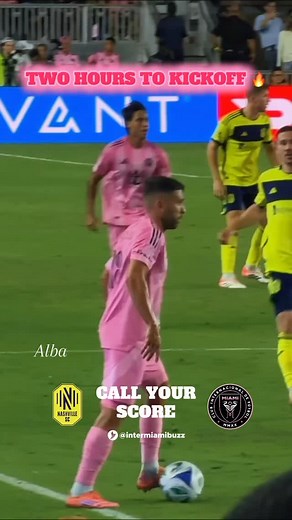 2 HOURS LEFT ⏳ Inter Miami vs Nashville — Game 2. Miami lead 1–0. Pens if tied after 90. Comment your score first scorer. Link in bio for more. #intermiamibuzz #messiintermiami #InterMiami #NashvilleSC #MLS #Playoffs #Miami #GEODISPark | Inter Miami Buzz