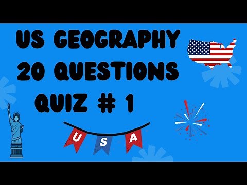 US Geography Quiz 20 Questions