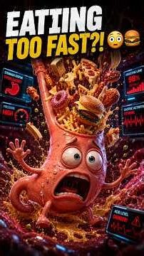 What Happens Inside Your Body When You Eat Too Fast? 🍽️😳 #diet #overnutrition