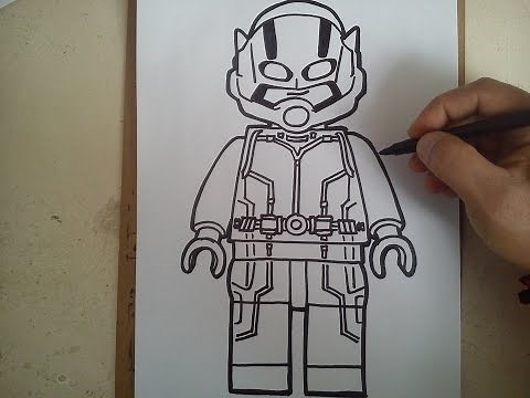 como dibujar a ant-man "lego" / HOW TO DRAW A ANT-MAN "LEGO"