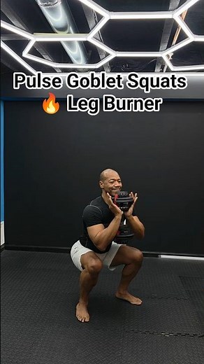 Pulse Goblet Squats 🔥 Leg Burner #actfitness #fitnessshorts #homeworkout #trainsmart