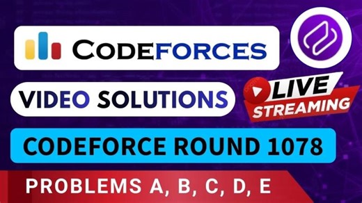 Codeforces Round 1078 | Video Solution - (A to E) By Vedant | Codehurdle | CodeHurdle