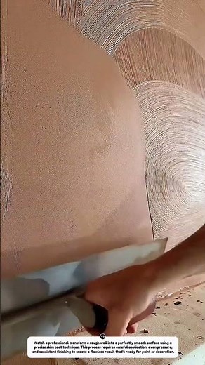 Perfect Wall Texture Finish! Satisfying Skim Coat Technique & Smooth Plastering Process