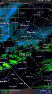 Seeing snow suddenly popping up on the radar. Here we go! #wral | WRAL Mike Maze
