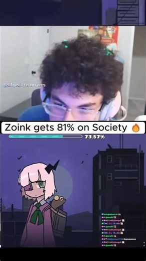 Zoink gets 81% on Society (Top 1) #geometrydash #zoink #society #gd #clipconsumers