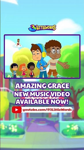 NEW VIDEO! 🕊️✨ Sing "Amazing Grace" with us now on the 3 Little Words channel! 🙌🎉 #Shorts