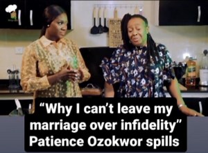 I’m not going to leave my marriage for anybody - Actress Patience...