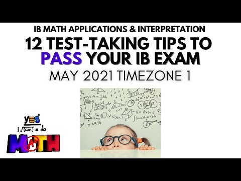 12 test taking tips to pass your IB math applications and interpretation SL exam