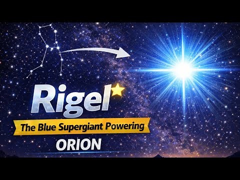 Rigel 🌟 | The Blue Supergiant Powering Orion and Massive Star Lighting Up the Orion Constellation