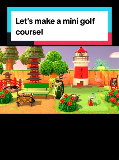 DIY Mini Golf Course for Animal Crossing!