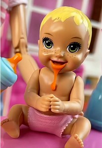Baby Barbie Mealtime Toys - Feeding Fun!