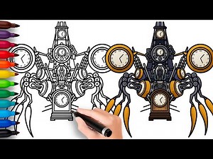 HOW TO DRAW TIME TRAVELER CLOCKMAN MACHINE | Skibidi Toilet - Easy Step by Step Drawing