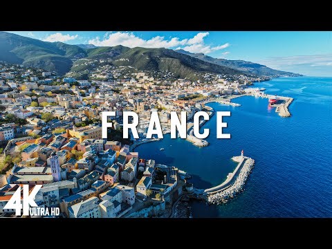 FRANCE FROM ABOVE 4K UHD • European Paradise • Relaxation Film With Beautiful Calming Music