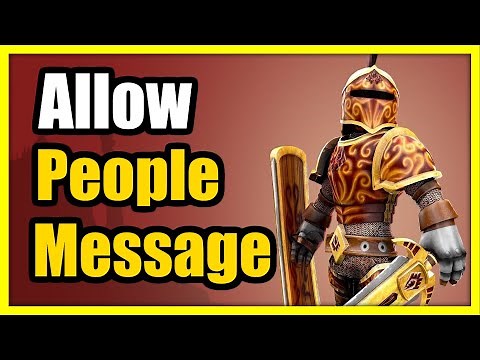 How to Allow People to Message you on Roblox PC (Privacy Settings)