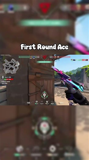 First Round Ace #valorant #valorantclutchmoments #valorantclips #valorantgameplay #valorantlive