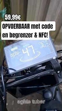 fatbike adjustable screen with code and 2 button limiter & nfc h6c v20 display #aghietuber #fatbike