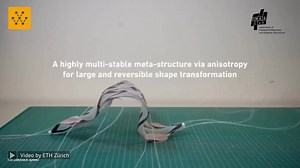 ETH Zürich researchers have developed a structure that can switch between stable shapes as needed while being remarkably simple to produce. The key lies in a clever combination of base materials. For a great many years, researchers have been trying to create structures that can assume different stable shapes as required. The goal of creating these multi-stable structures, as they are known, is to build three-dimensional objects that can switch between shapes again and again as needed. This would