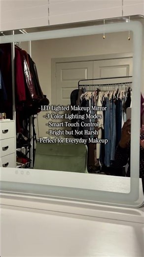 No More Bad Makeup Days! 💡 Best LED Mirror Find #vanitymirror #ledmirror #makeup
