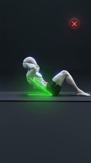 🔥 Perfect Crunch Technique Explained Crunches are one of the most common ab exercises — and also