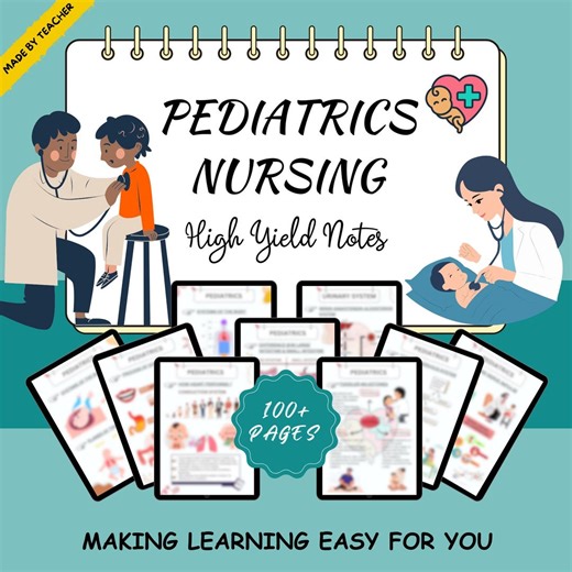 Pediatric Nursing Notes: Digital Study Guide for NCLEX Prep (PDF Download) - Etsy
