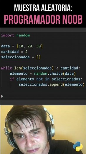 Seleccionar elementos aleatorios en Python: Método largo vs Solución Pro con sample