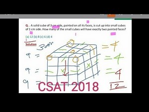 Cube of 3 cm side, painted on all its faces, is cut up into small cubes of 1 cm side. How many
