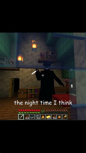 There's someone hiding in my room HORROR Gameplay #minecraft #fyp #tiktok #mods#scary