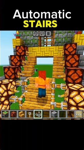 Automatic stairs in minecraft 🤯| #thecortexgamerz #minecraft #shorts #driftphonk