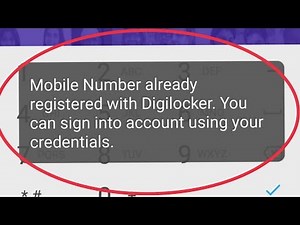 DigiLocker Mobile Number Already Registered Problem Solve